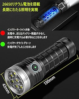 ☆超高輝度LED懐中電灯絶対の明るさと耐久性で安全と便利 楽天市場】＼10%OFF／【新改良 超高輝度 XHP199 LED】懐中電灯